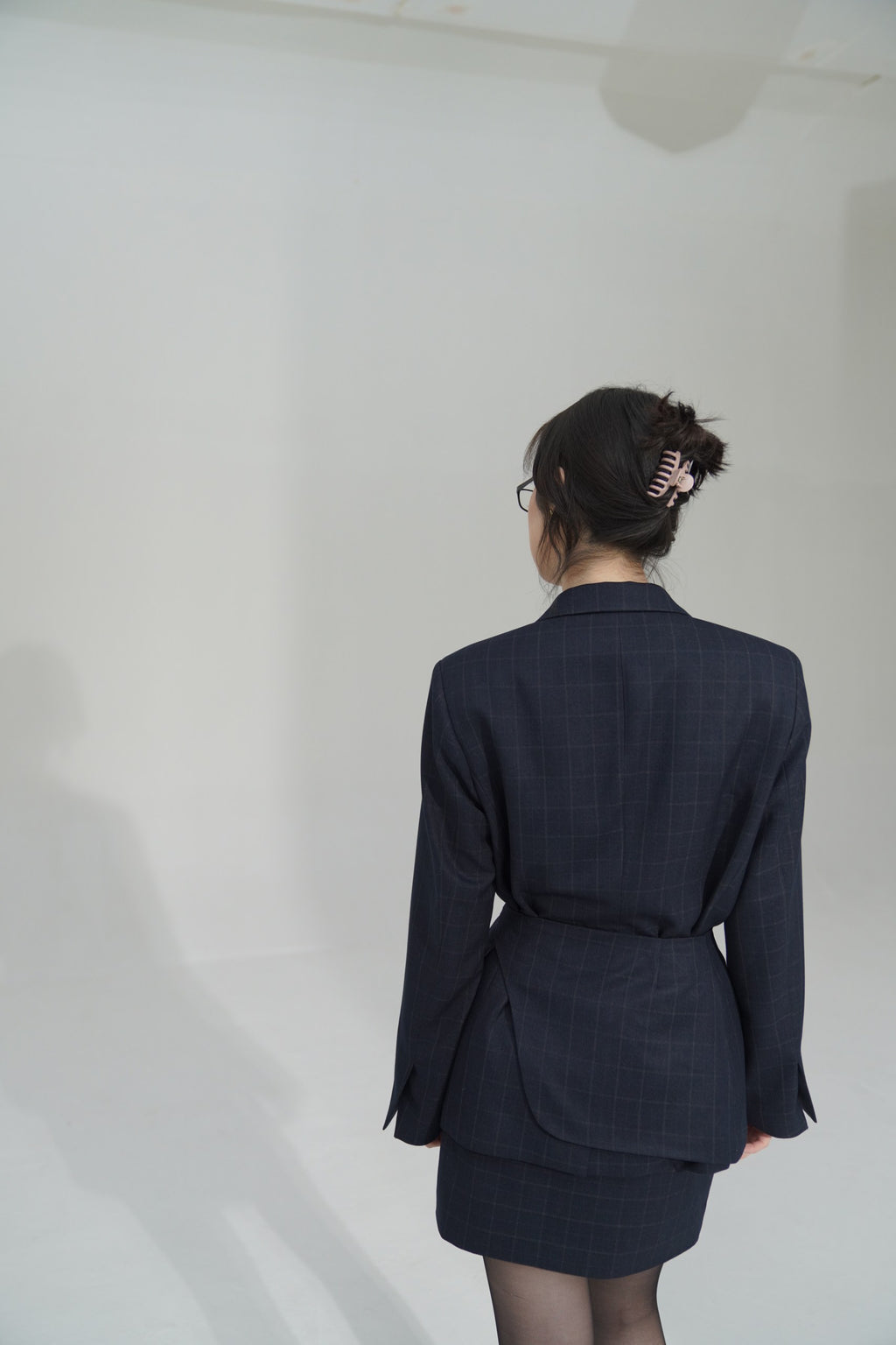 Boyfriend Blazer and Mini Skirt