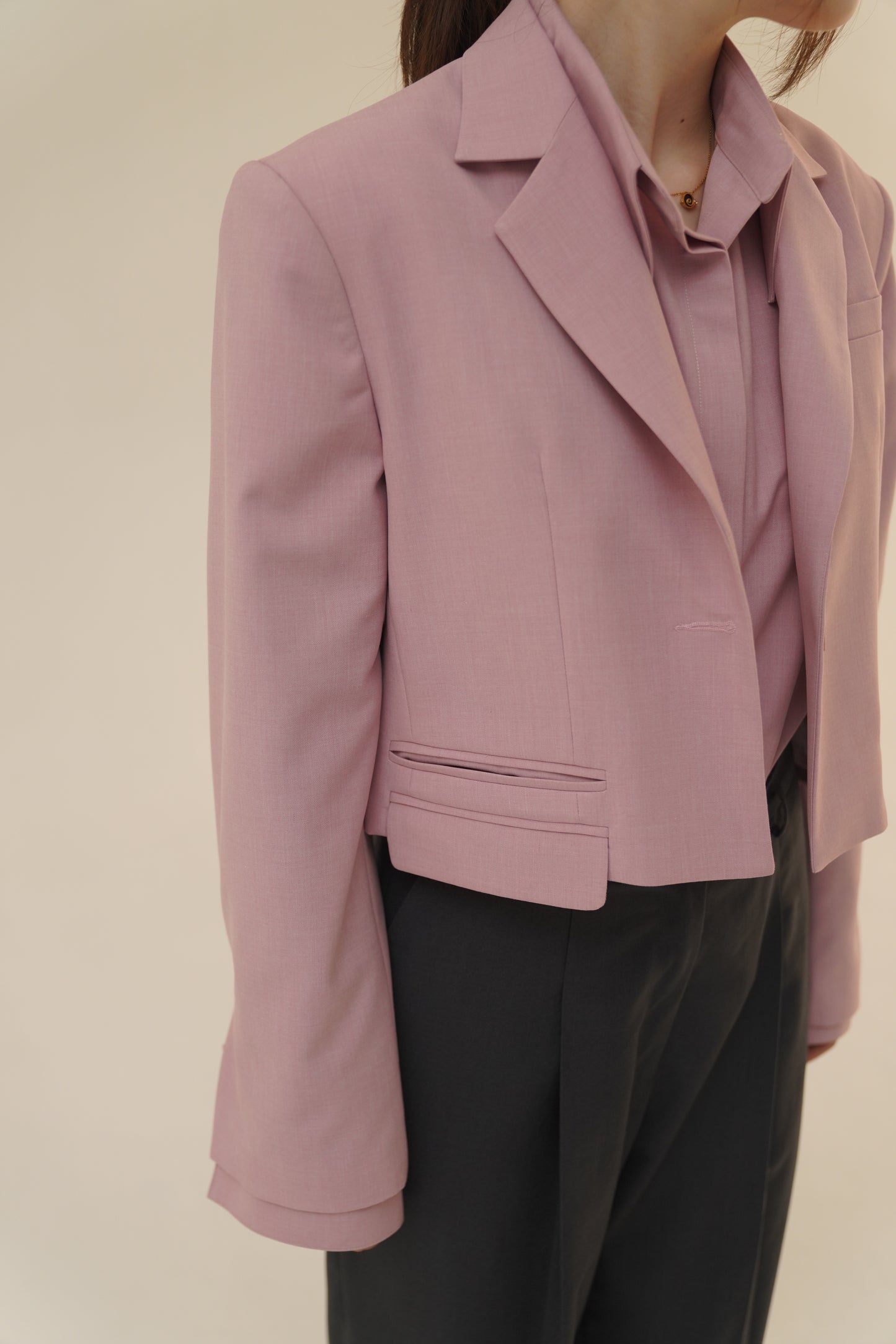 Cropped Over Blazer