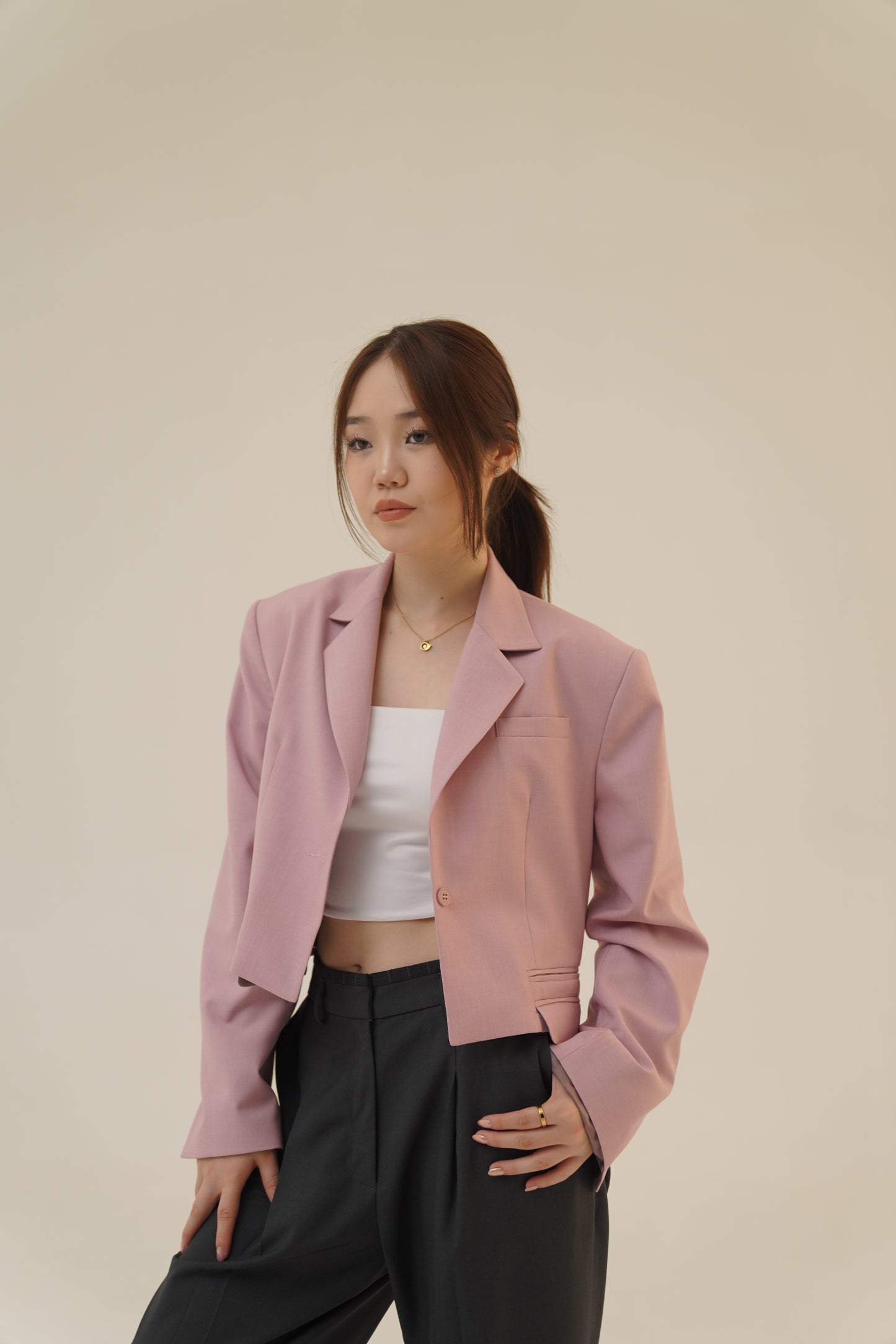 Cropped Over Blazer